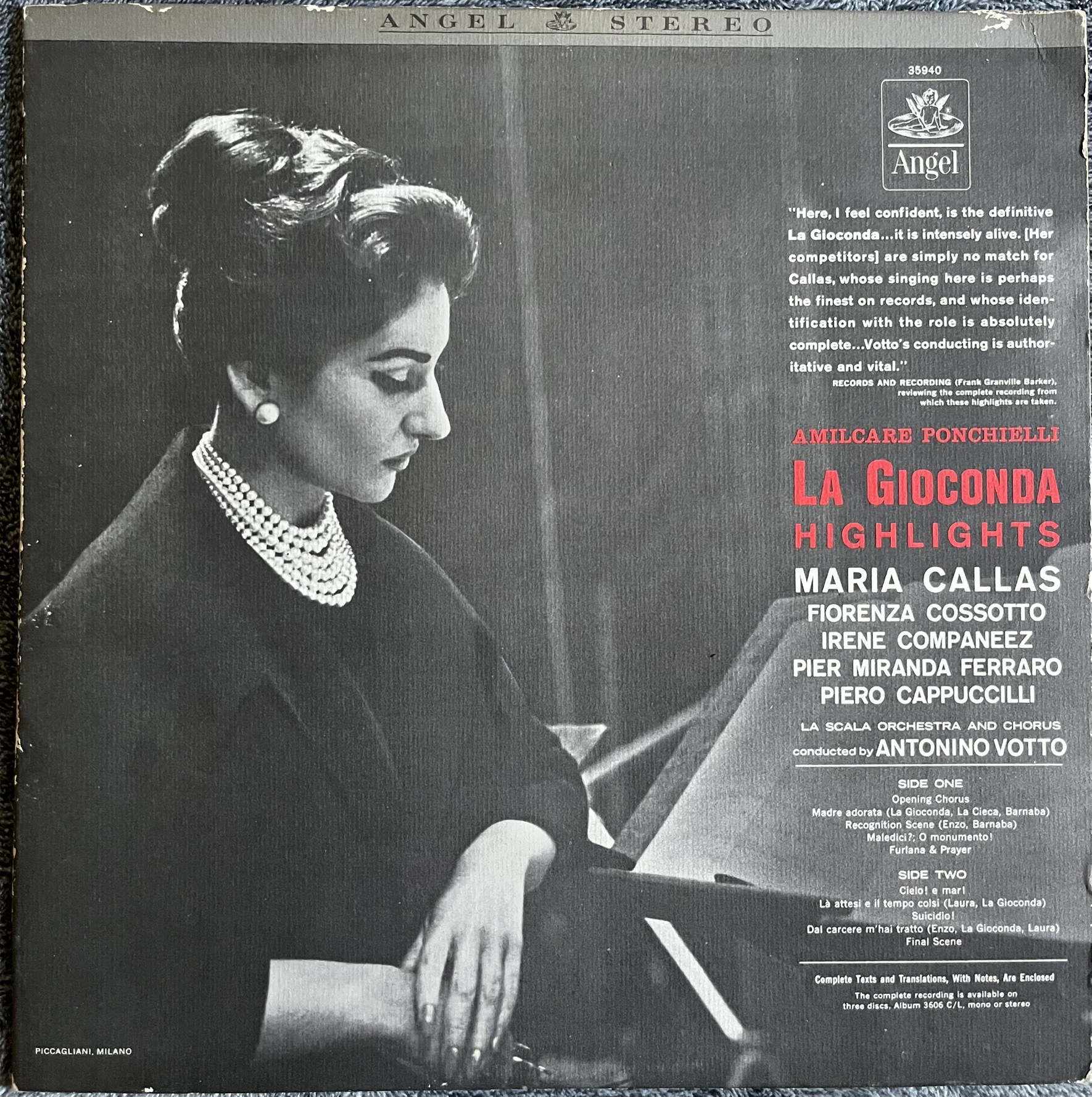 Maria Callas - La Gioconda, highlights
